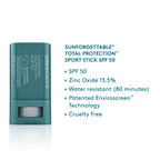COLORESCIENCE Sunforgettable® EnviroScreen® Protection Sport Stick SPF 50 **HIS & HERS FAVORITE**