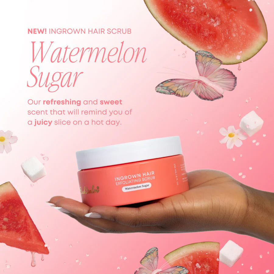 BUSHBALM Watermelon Sugar Ingrown Hair Exfoliating Scrub - 236ml