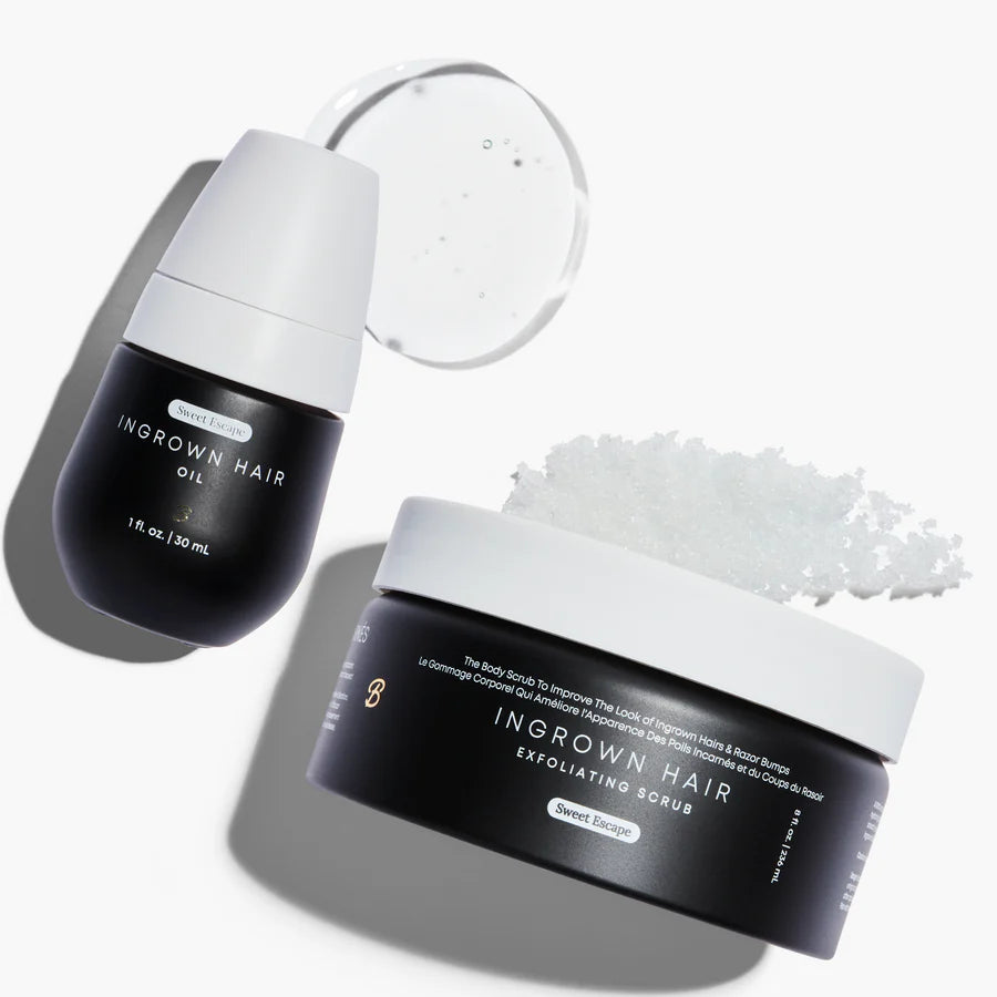 BUSHBALM Sweet Escape Ingrown Hair 2 Step Routine