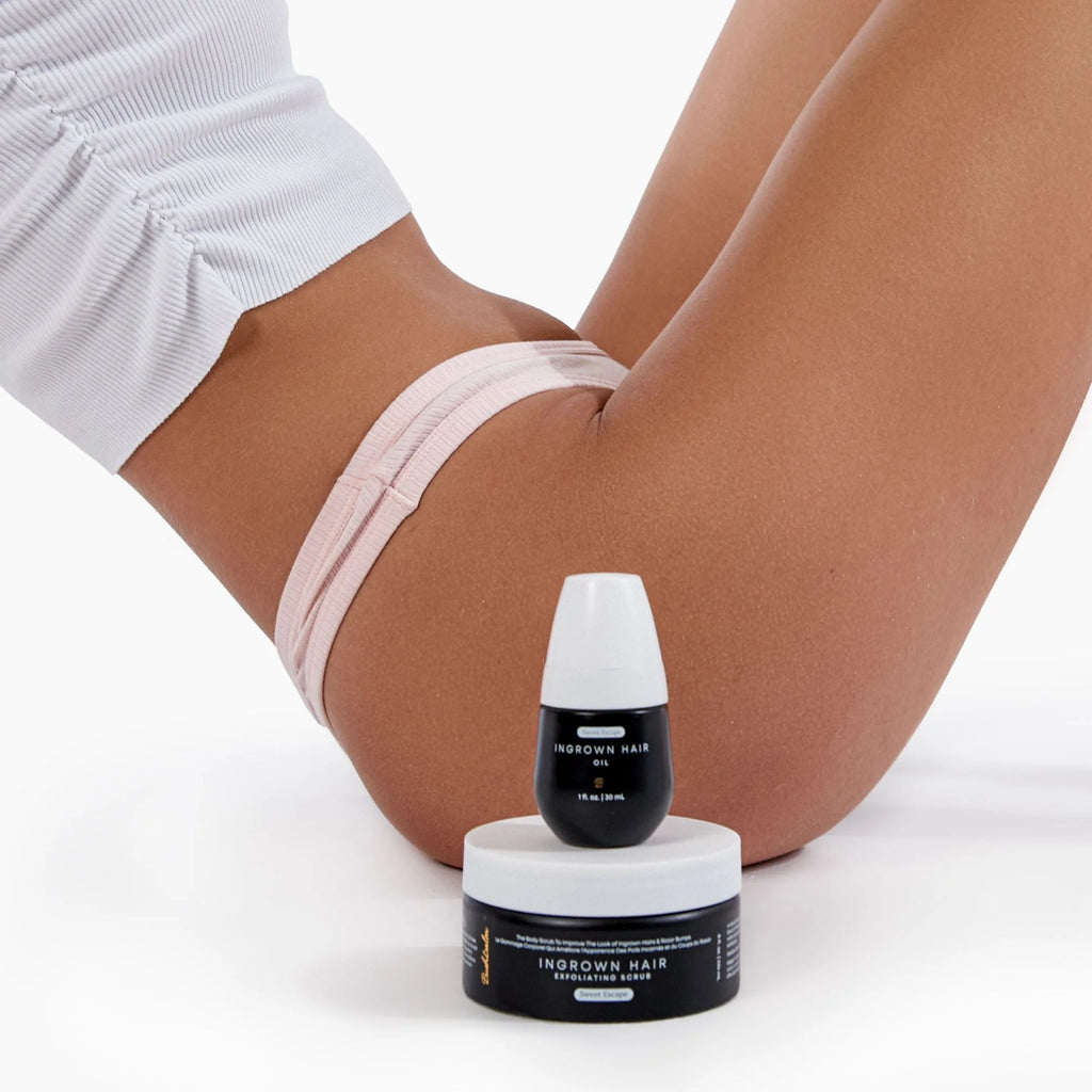 BUSHBALM Sweet Escape Ingrown Hair 2 Step Routine